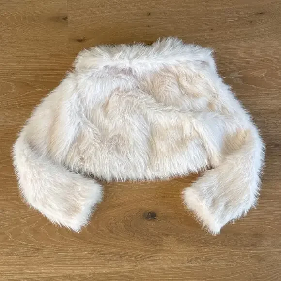 Windsor Faux Fur Cropped Jacket High Drama Size S - Picture 3 of 4
